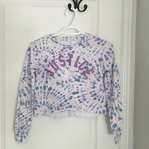 Girls Justice Active Tie Dye Sweatshirt- 8